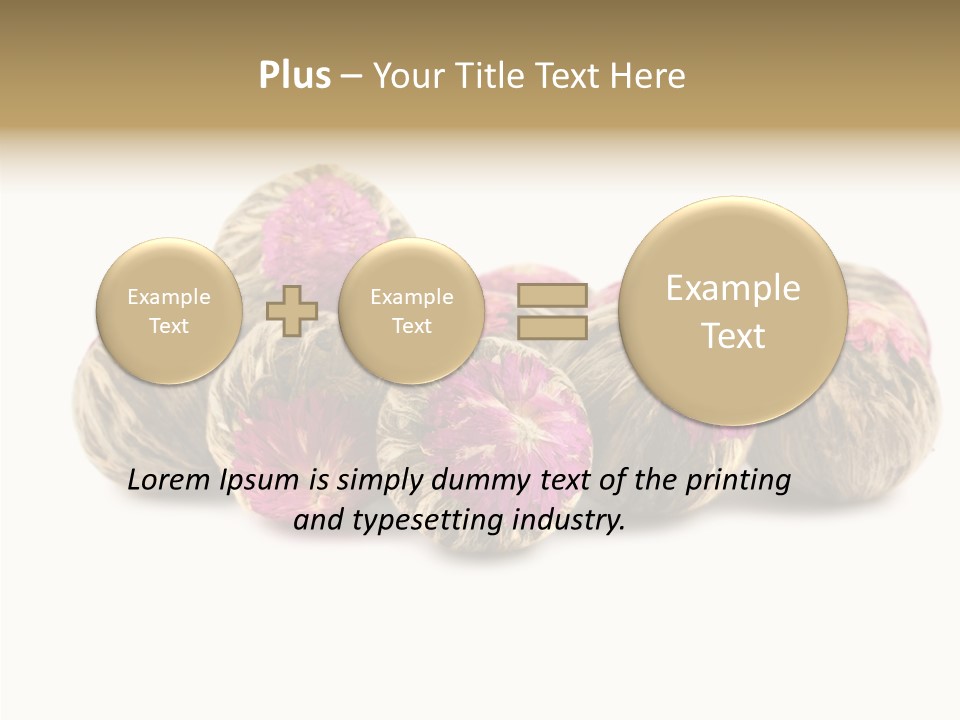 Flower Drink Lifestyle PowerPoint Template