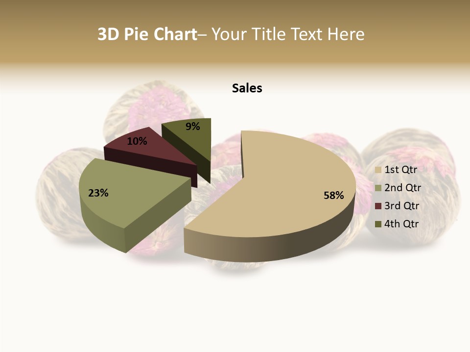 Flower Drink Lifestyle PowerPoint Template