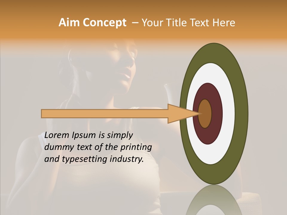 Close Up Beauty Drink PowerPoint Template