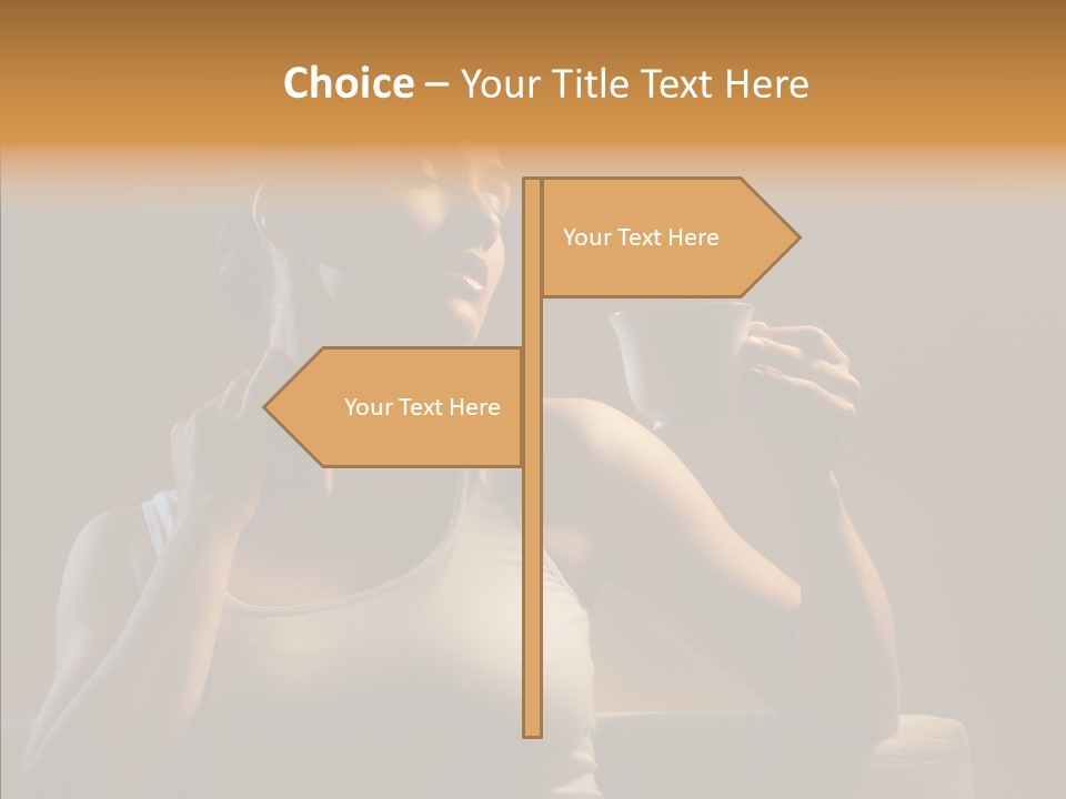 Close Up Beauty Drink PowerPoint Template