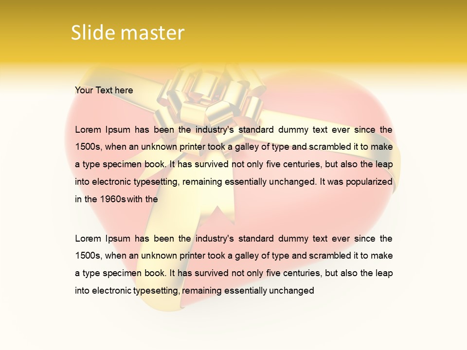 Gold Perspective Day PowerPoint Template