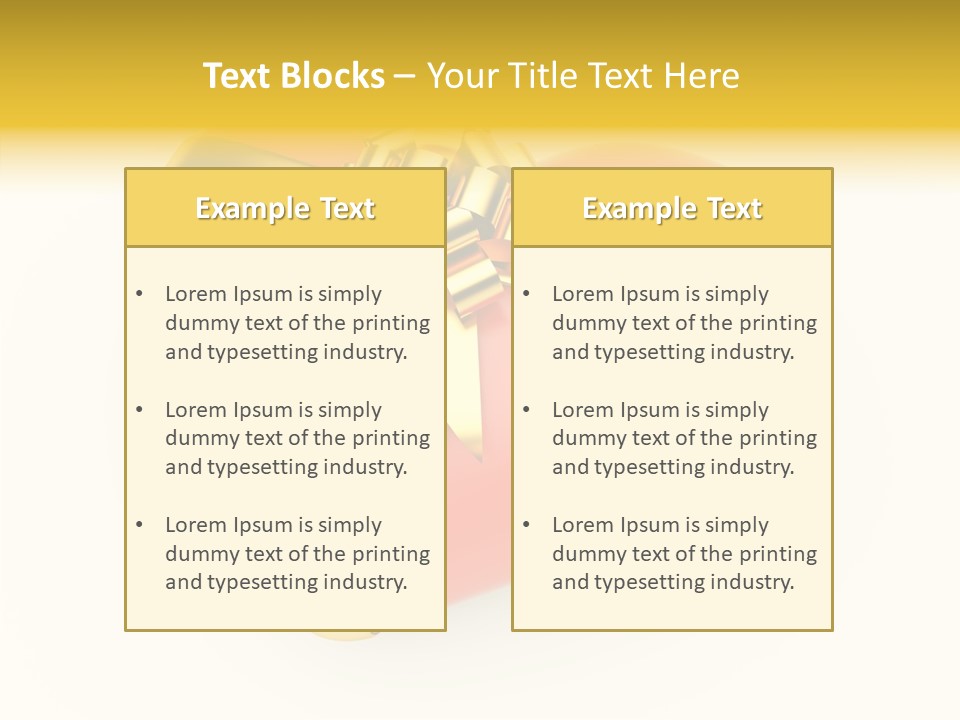Gold Perspective Day PowerPoint Template