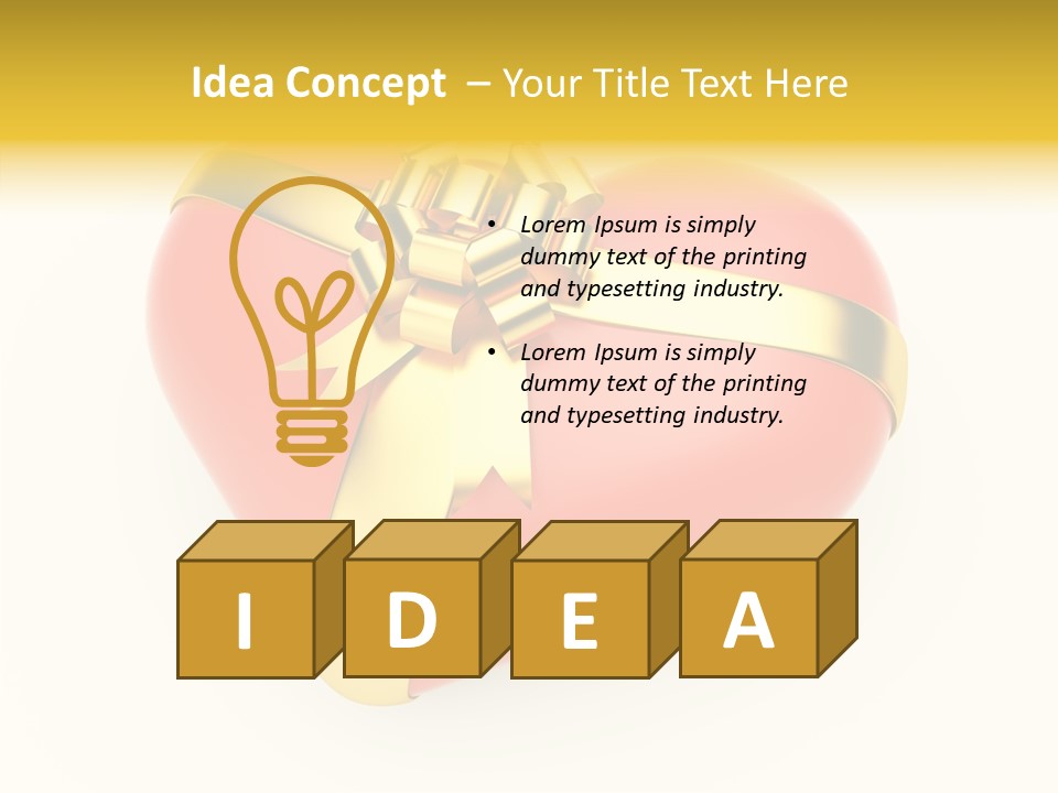 Gold Perspective Day PowerPoint Template