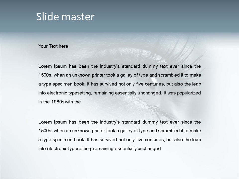 Model Portrait  PowerPoint Template