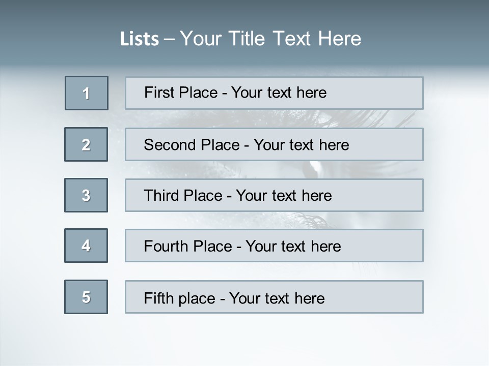 Model Portrait  PowerPoint Template