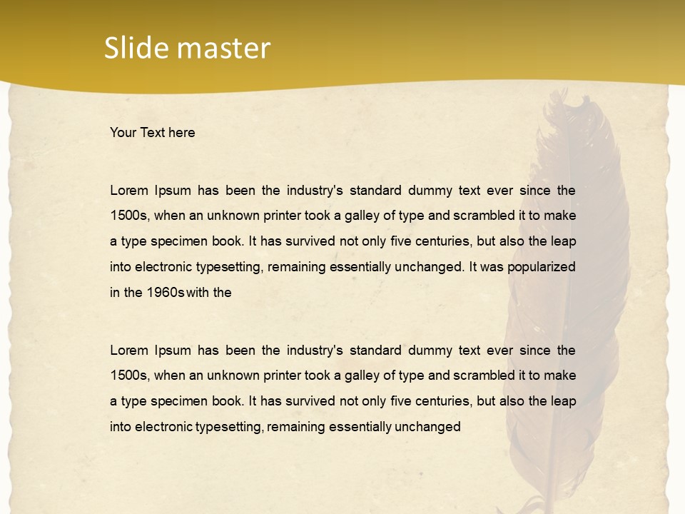 Note Used Wisdom PowerPoint Template