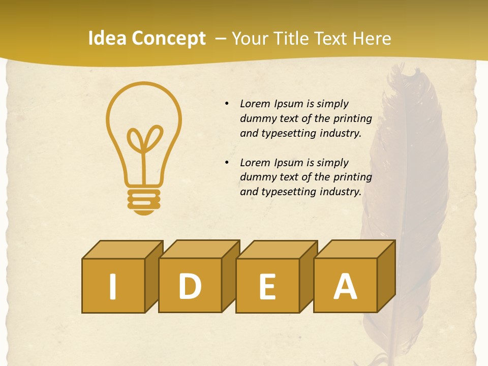 Note Used Wisdom PowerPoint Template