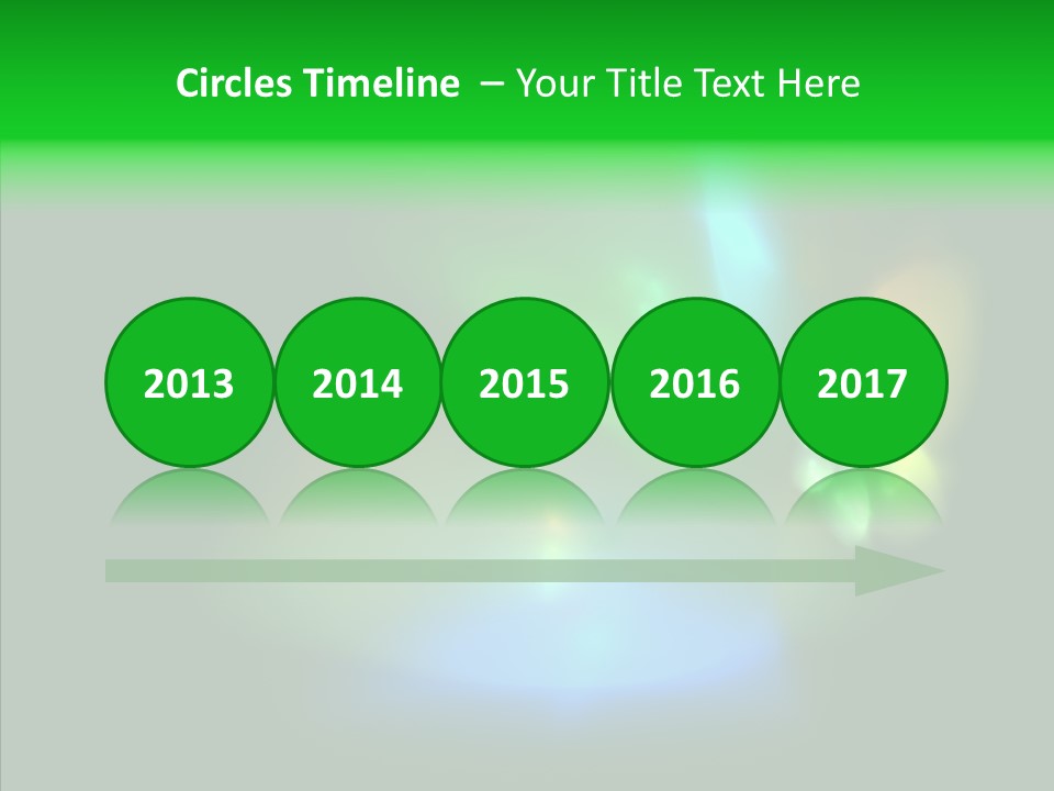 Green Pattern Blue PowerPoint Template