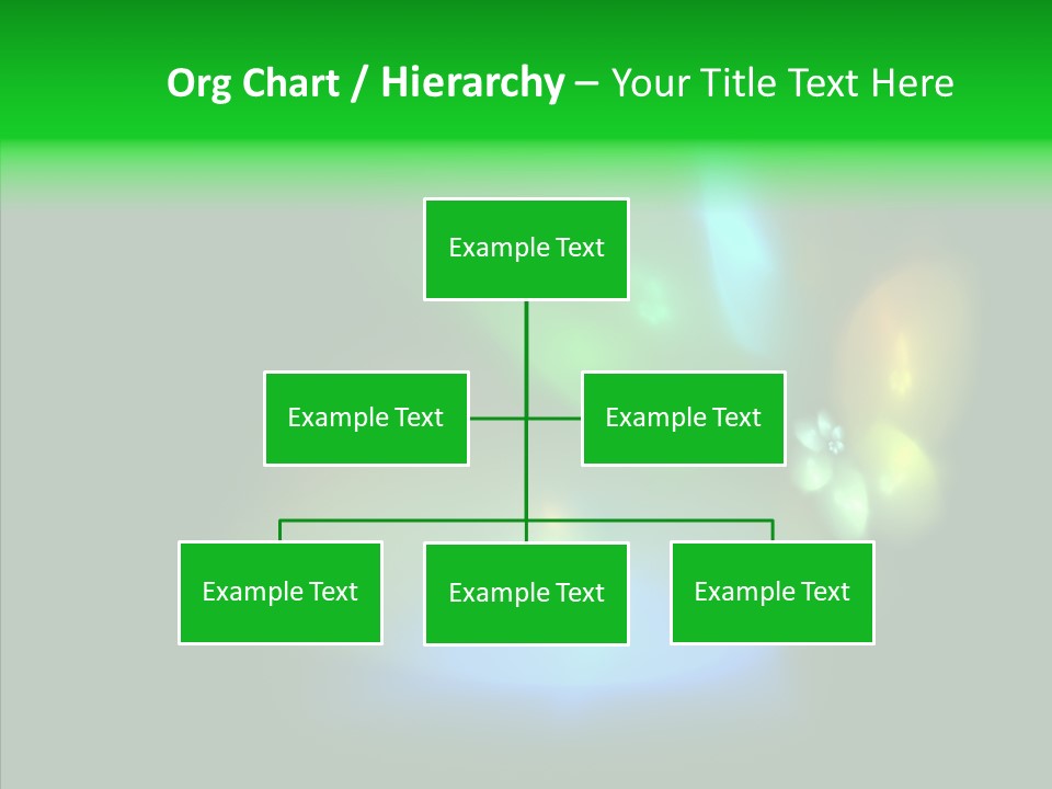 Green Pattern Blue PowerPoint Template