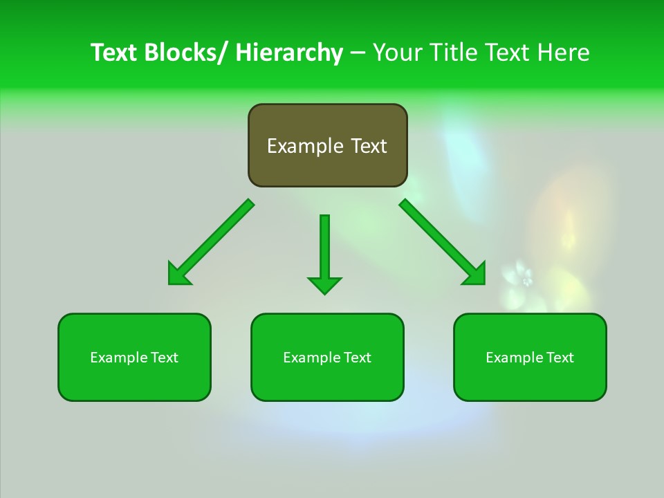 Green Pattern Blue PowerPoint Template