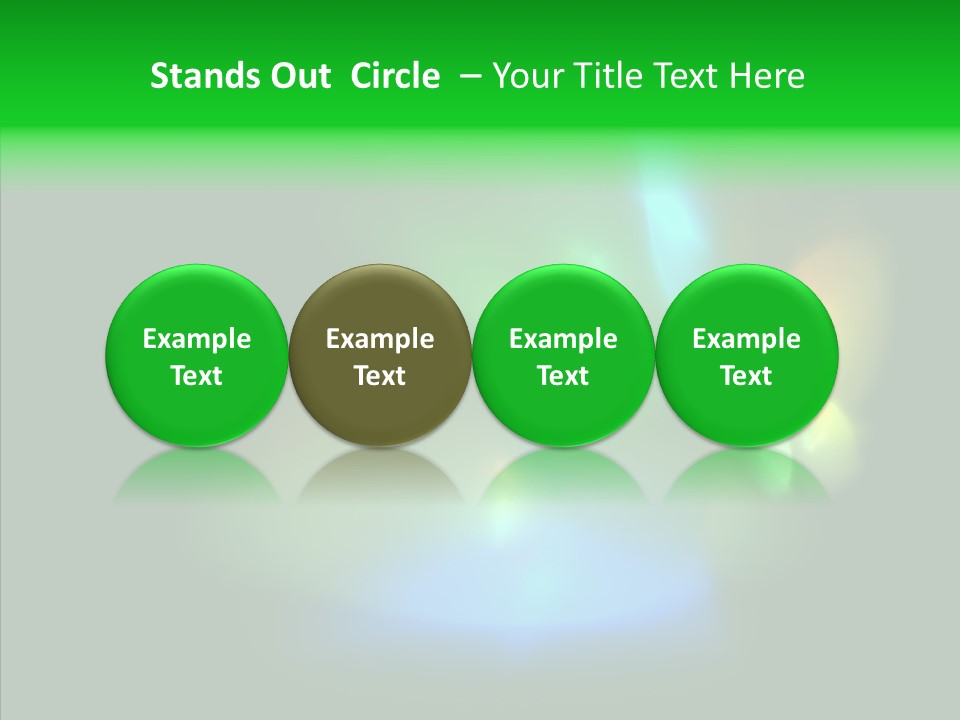Green Pattern Blue PowerPoint Template