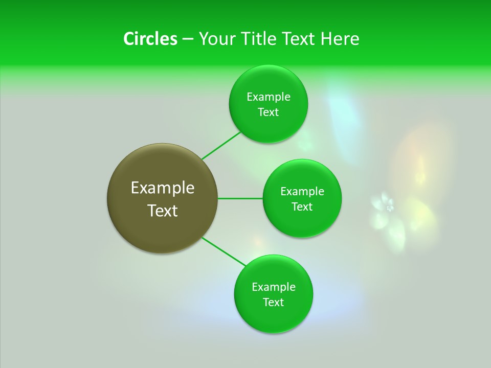 Green Pattern Blue PowerPoint Template