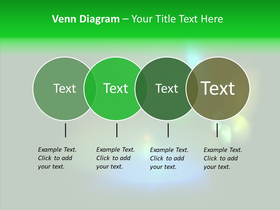 Green Pattern Blue PowerPoint Template