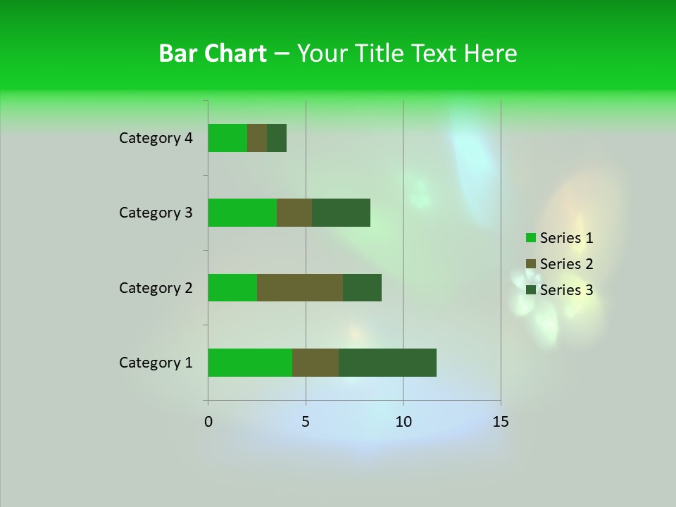 Green Pattern Blue PowerPoint Template