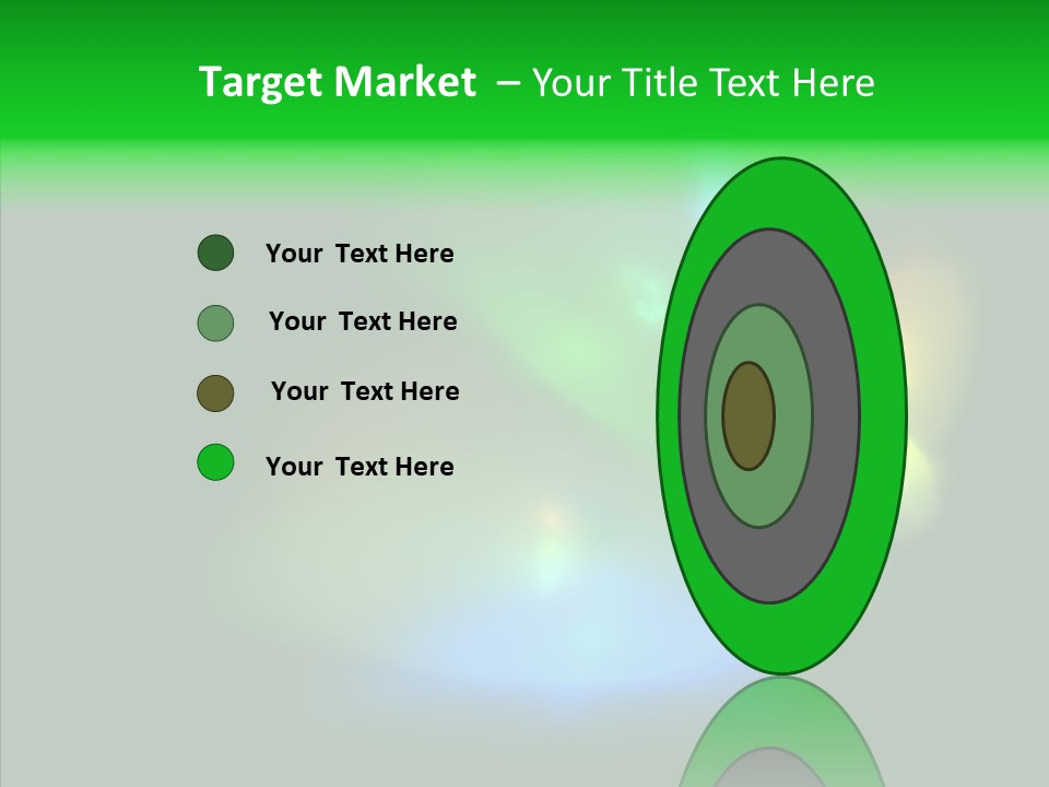 Green Pattern Blue PowerPoint Template