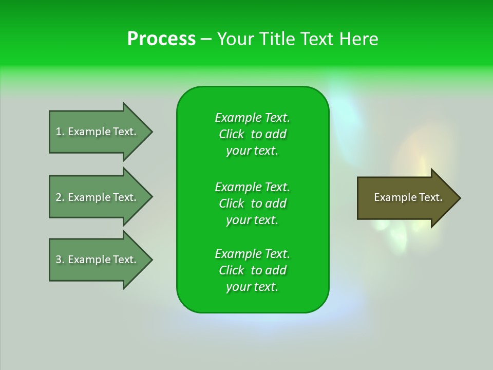 Green Pattern Blue PowerPoint Template