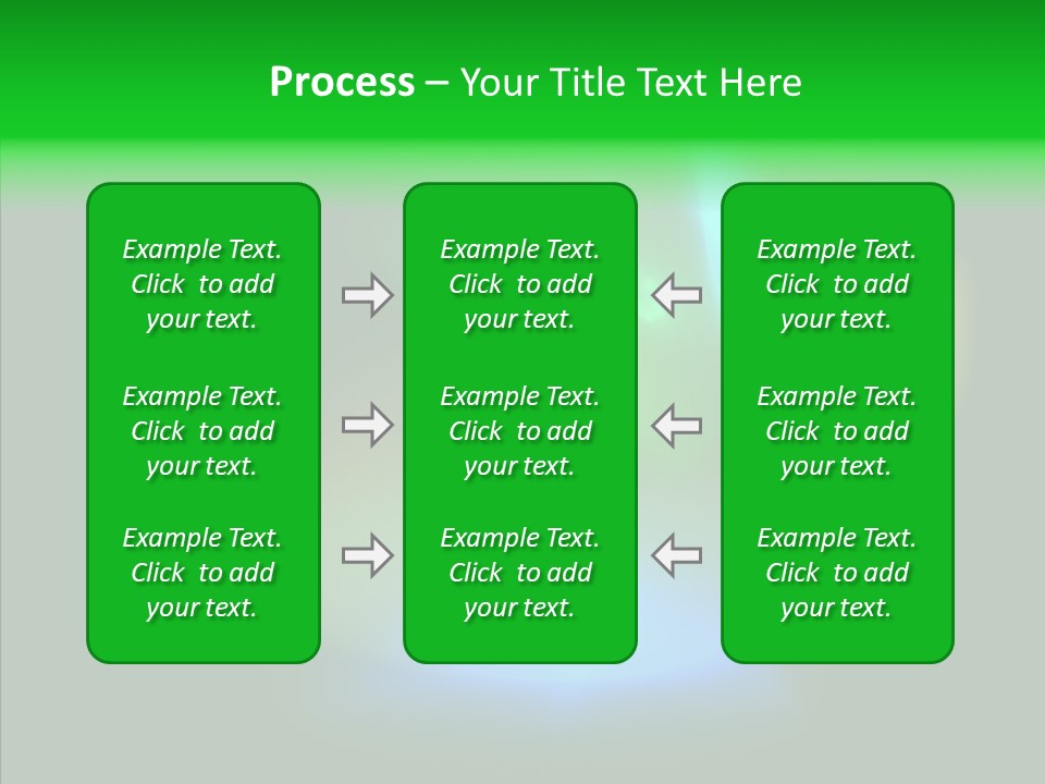 Green Pattern Blue PowerPoint Template