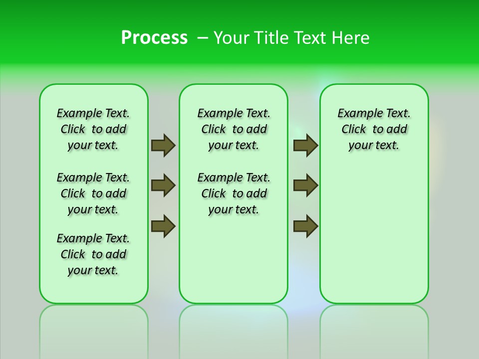 Green Pattern Blue PowerPoint Template