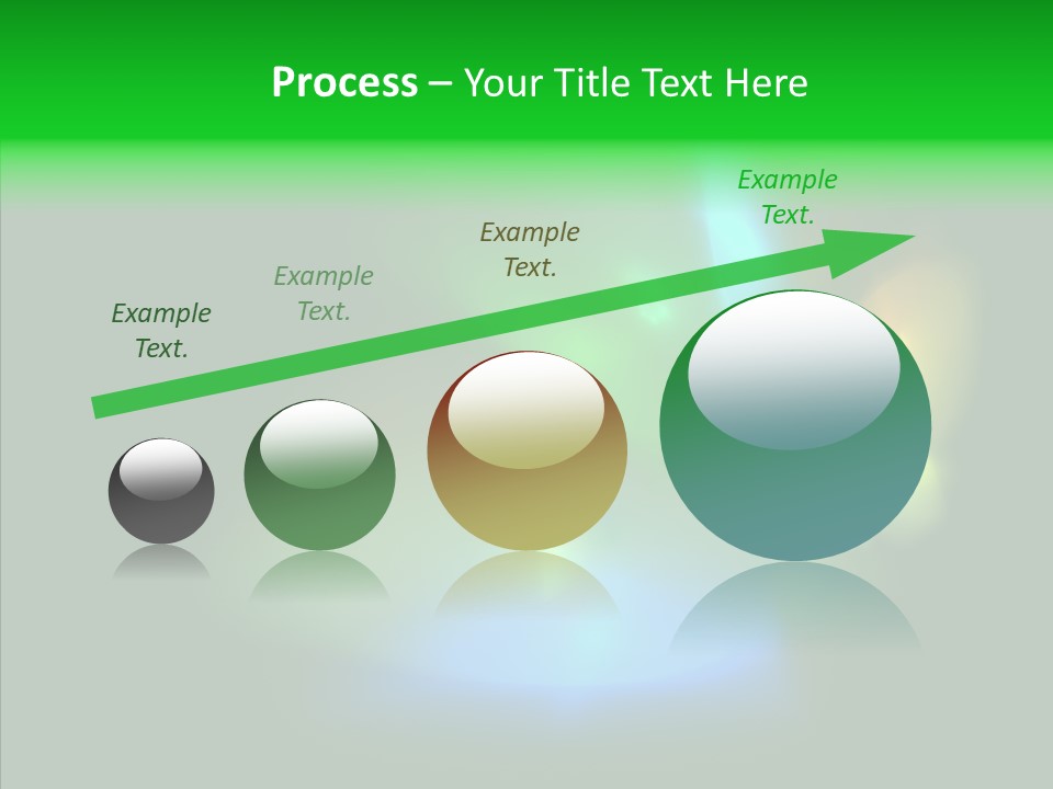 Green Pattern Blue PowerPoint Template