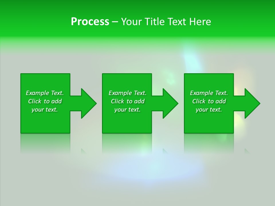 Green Pattern Blue PowerPoint Template