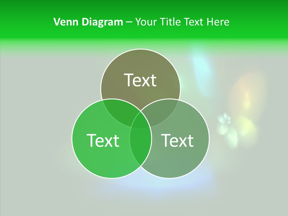 Green Pattern Blue PowerPoint Template