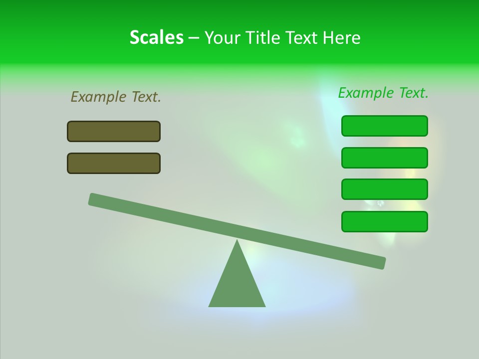 Green Pattern Blue PowerPoint Template