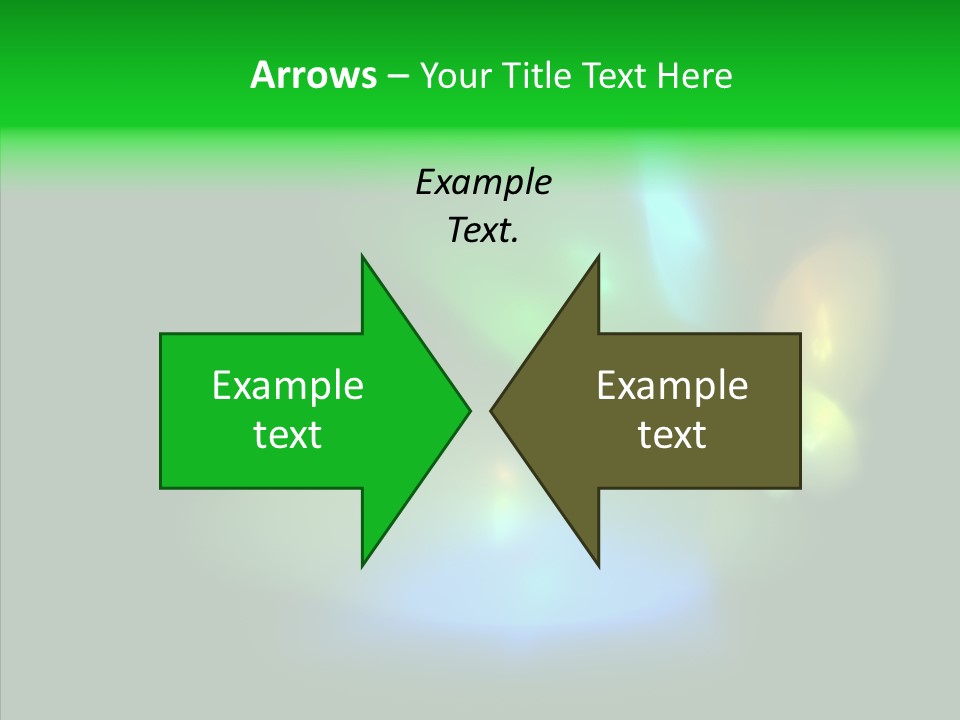 Green Pattern Blue PowerPoint Template