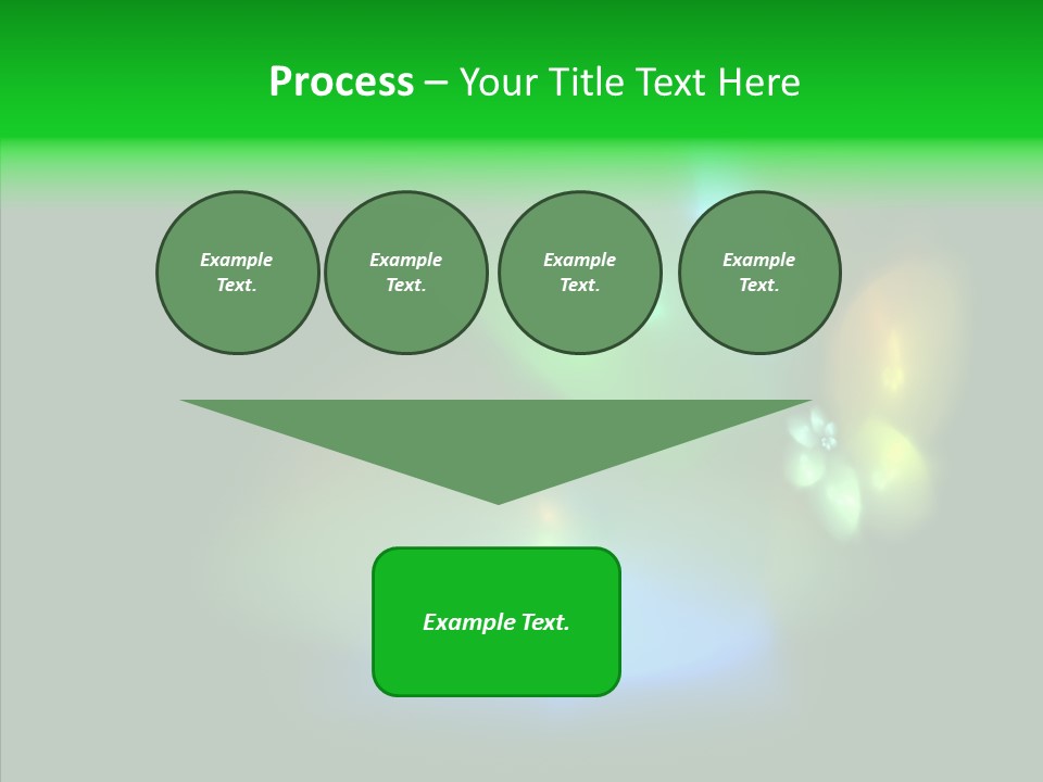 Green Pattern Blue PowerPoint Template