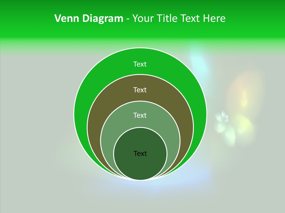 Green Pattern Blue PowerPoint Template