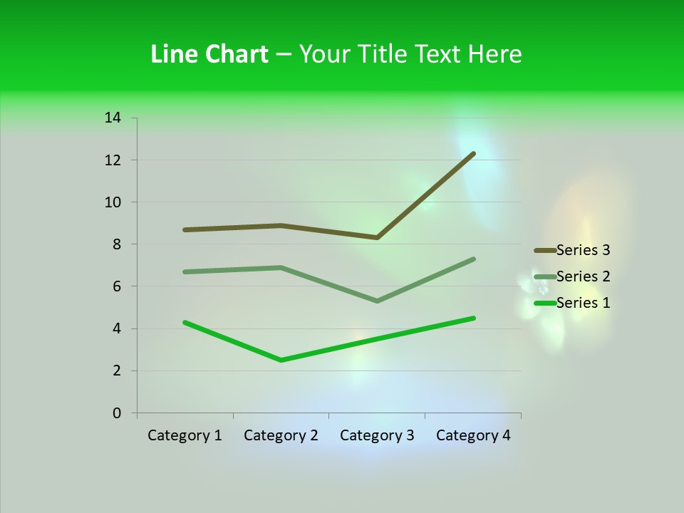 Green Pattern Blue PowerPoint Template