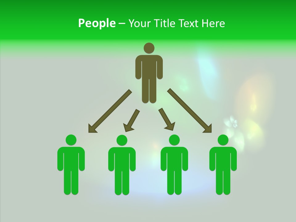 Green Pattern Blue PowerPoint Template