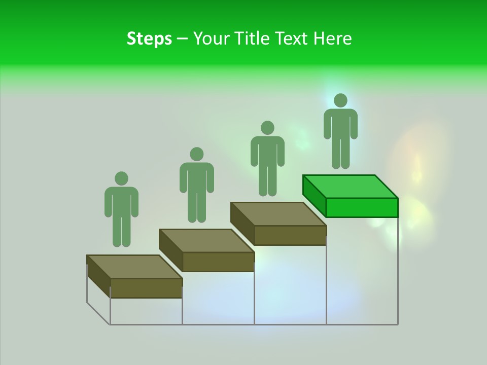 Green Pattern Blue PowerPoint Template