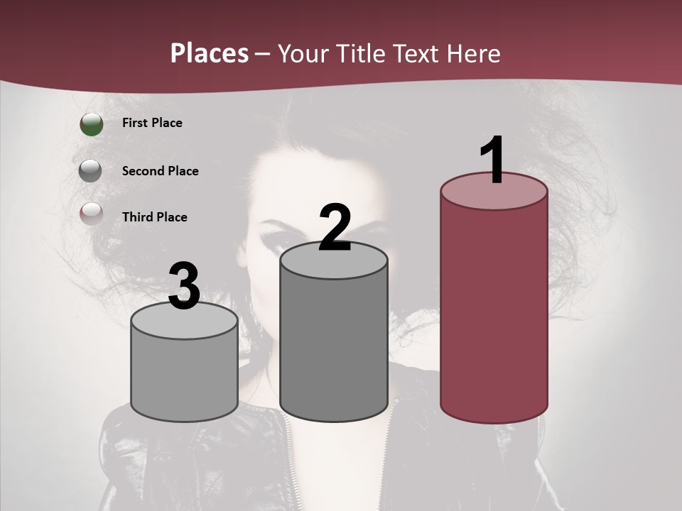 Fluffy Photo Lips PowerPoint Template