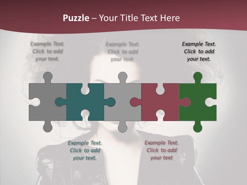 Fluffy Photo Lips PowerPoint Template