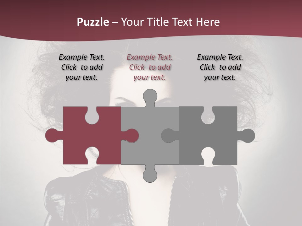 Fluffy Photo Lips PowerPoint Template