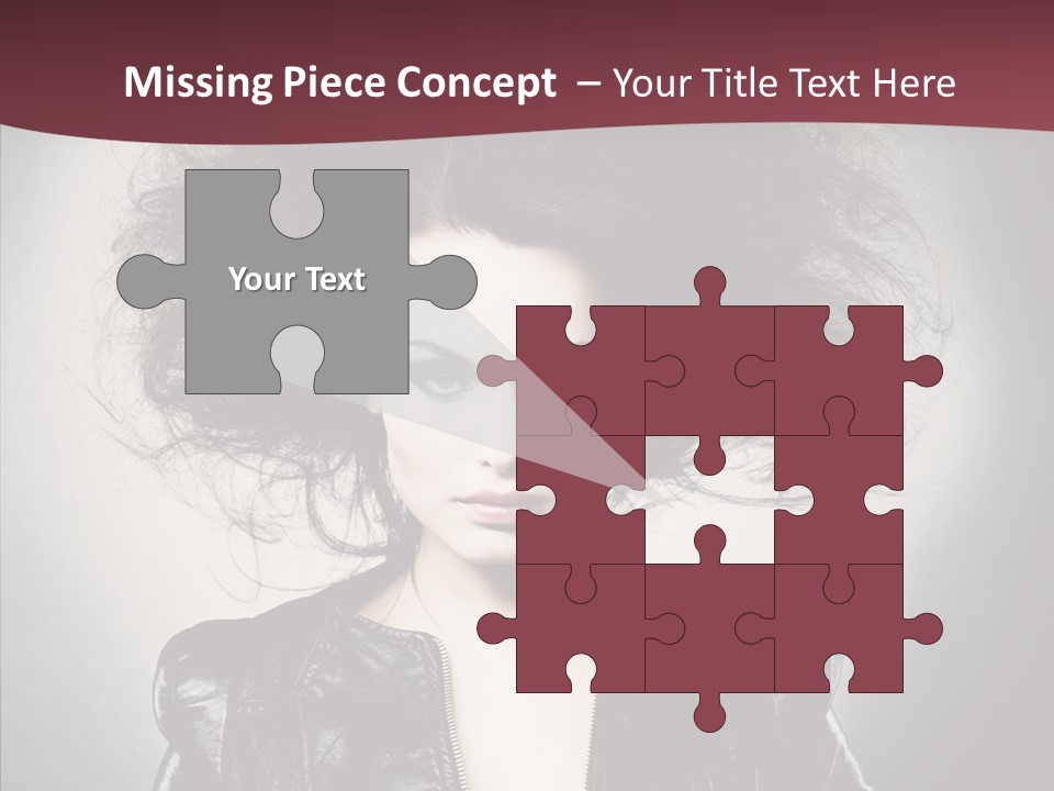 Fluffy Photo Lips PowerPoint Template