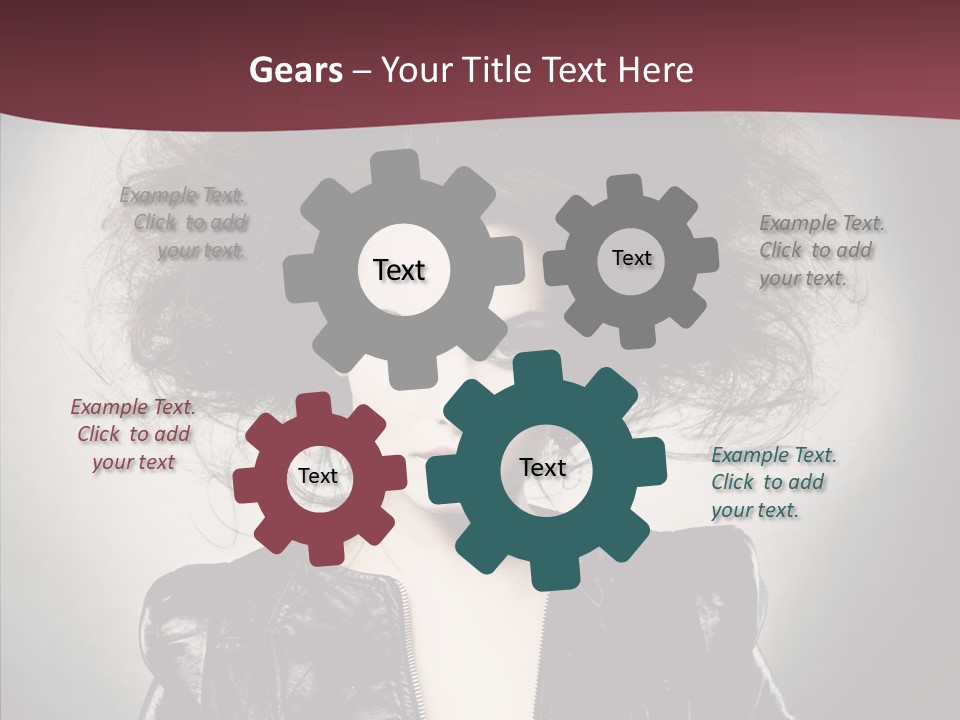 Fluffy Photo Lips PowerPoint Template