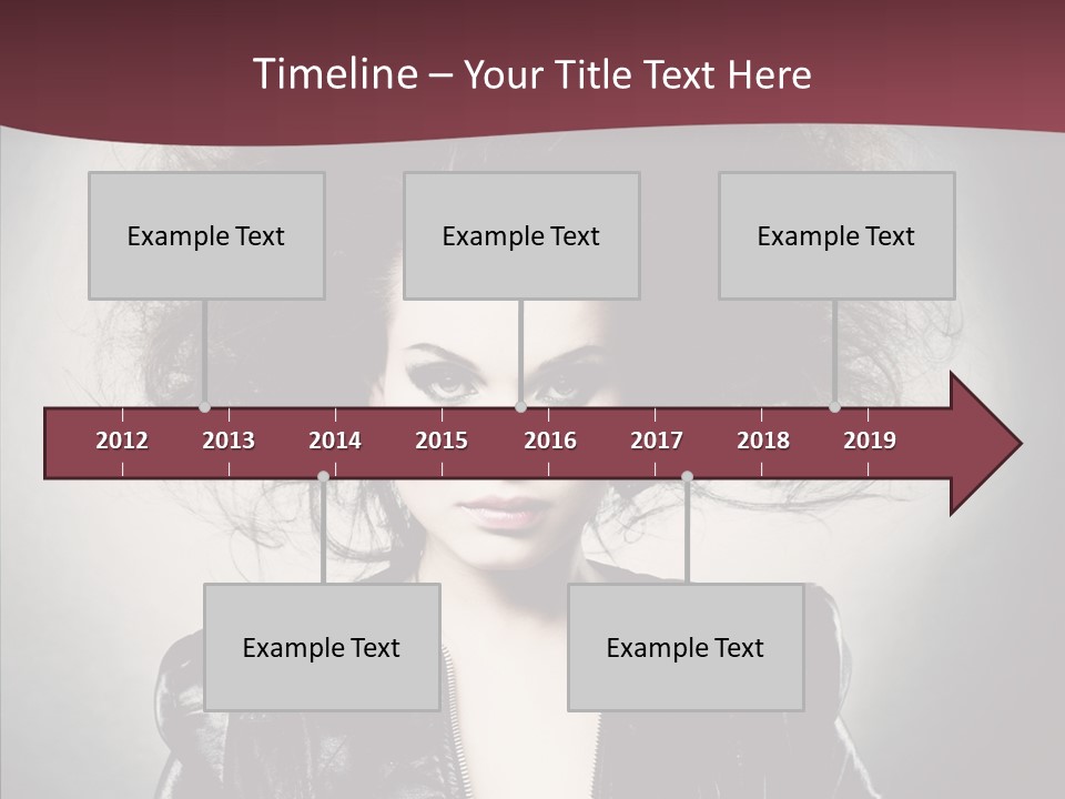 Fluffy Photo Lips PowerPoint Template