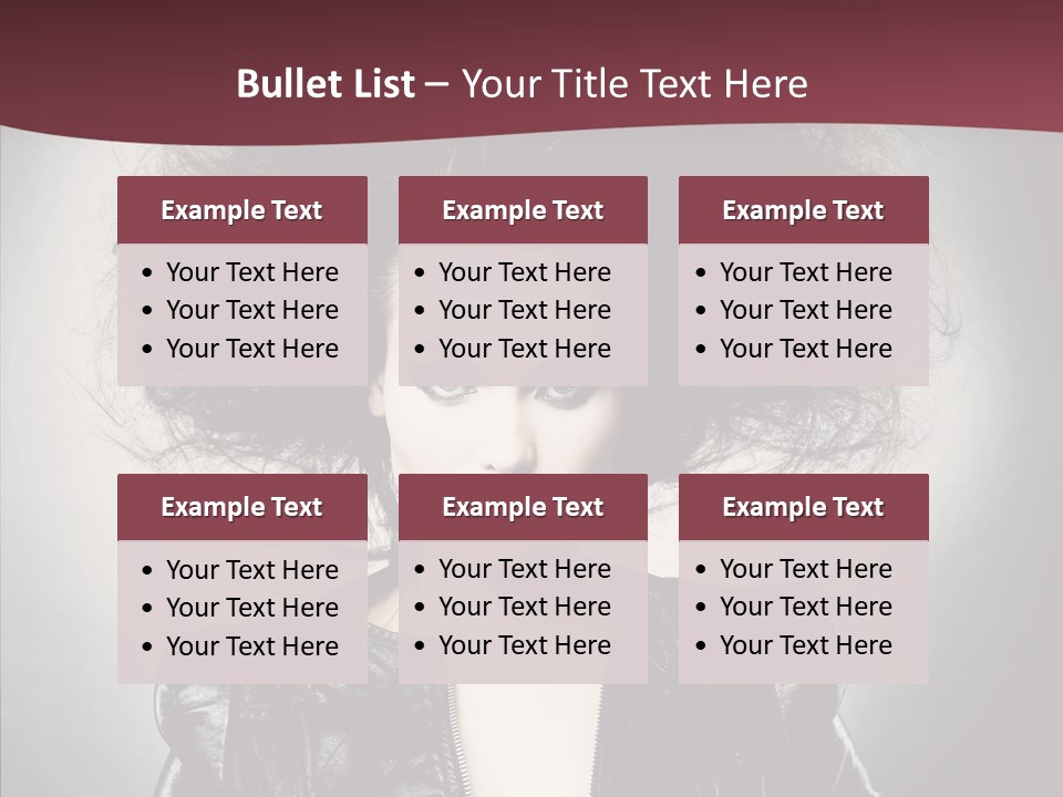 Fluffy Photo Lips PowerPoint Template
