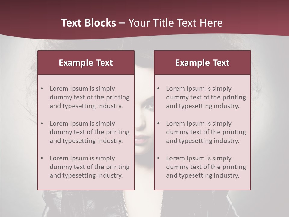 Fluffy Photo Lips PowerPoint Template