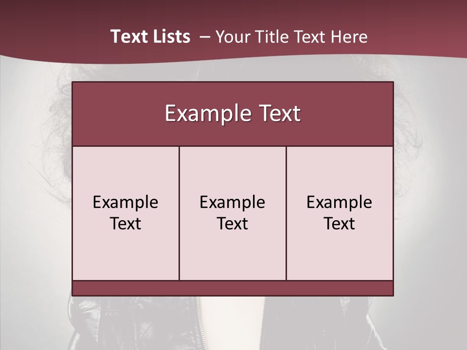 Fluffy Photo Lips PowerPoint Template