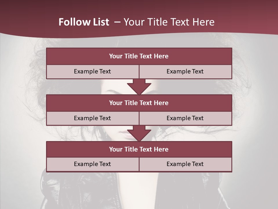 Fluffy Photo Lips PowerPoint Template