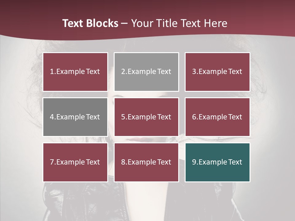 Fluffy Photo Lips PowerPoint Template