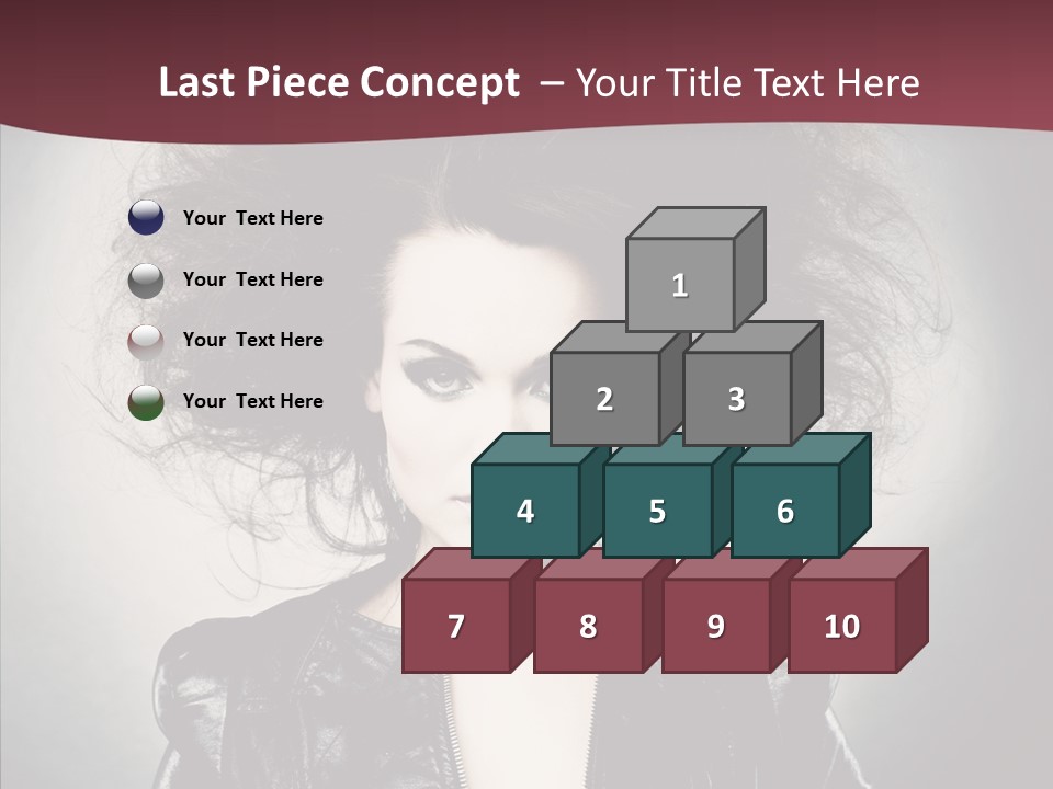 Fluffy Photo Lips PowerPoint Template