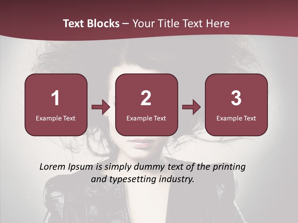 Fluffy Photo Lips PowerPoint Template