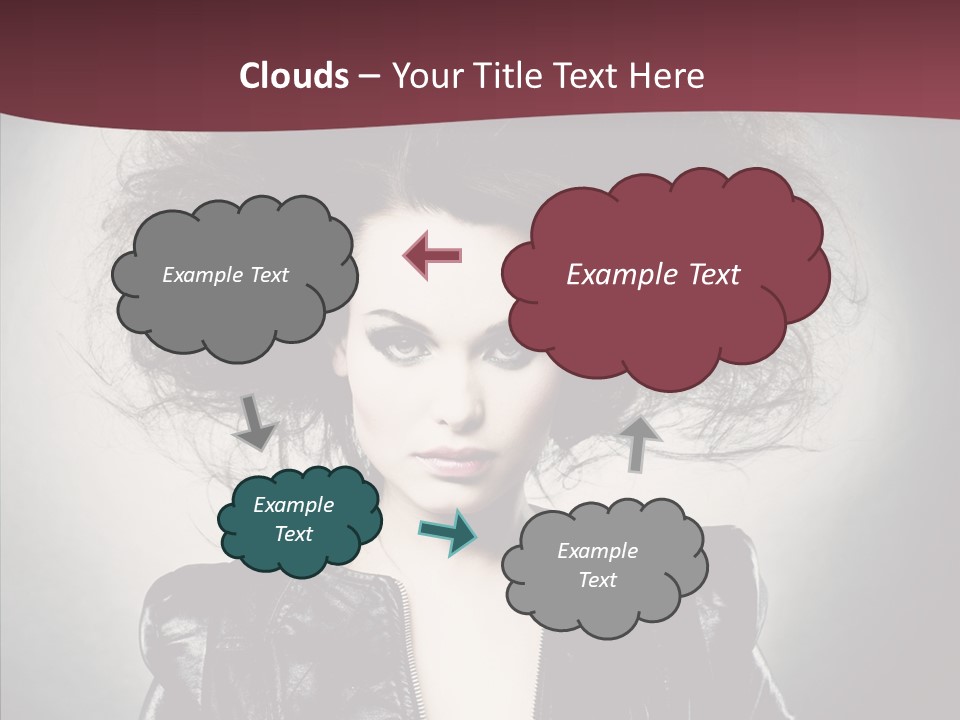 Fluffy Photo Lips PowerPoint Template