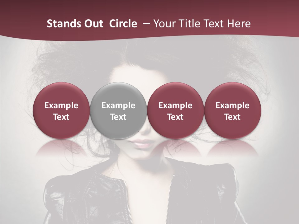 Fluffy Photo Lips PowerPoint Template