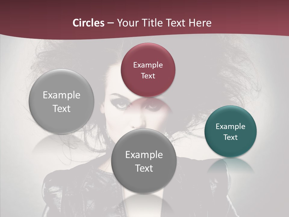 Fluffy Photo Lips PowerPoint Template