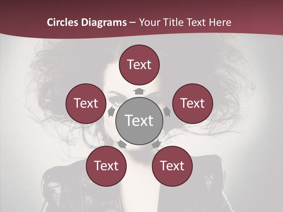 Fluffy Photo Lips PowerPoint Template