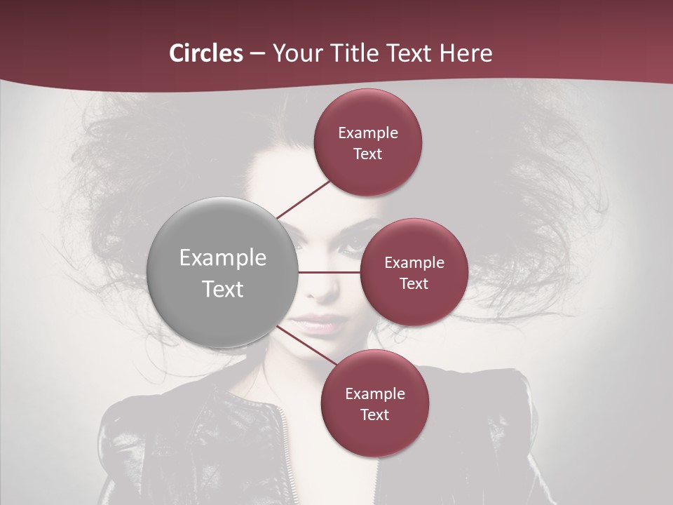 Fluffy Photo Lips PowerPoint Template